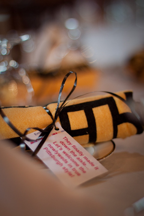 Terrible Towel Wedding Favor