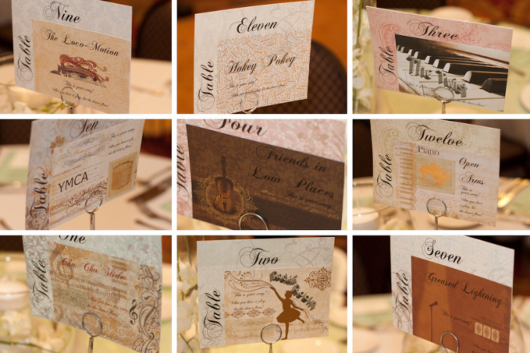 Wedding Line Dance Place Cards