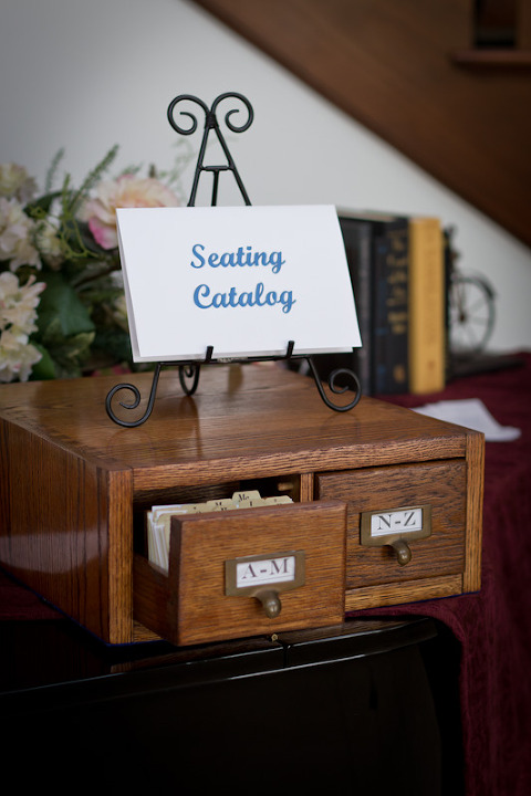 Card Catalog Seating Assignments