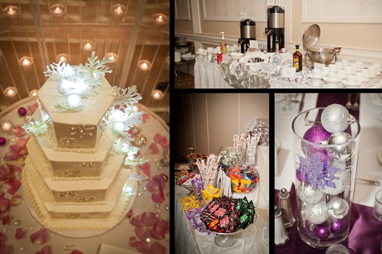 Winter Wedding Reception Details