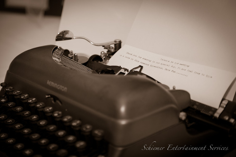 Wedding Typewriter