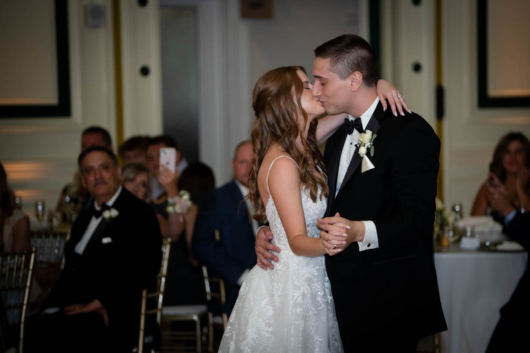 Glow Stick Dance at Bedford Springs Wedding 